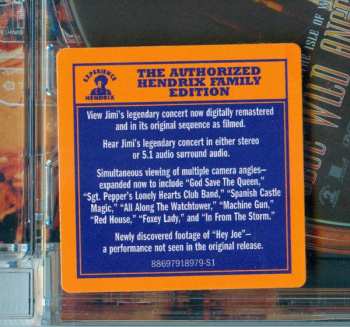 DVD Jimi Hendrix: Blue Wild Angel: Jimi Hendrix Live At The Isle Of Wight