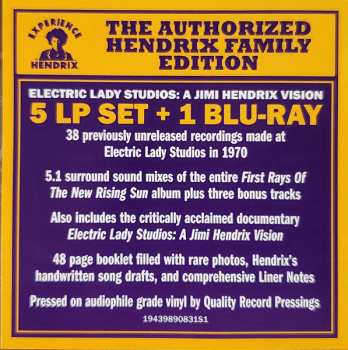 5LP/Caja/Blu-ray Jimi Hendrix: Electric Lady Studios: A Jimi Hendrix Vision
