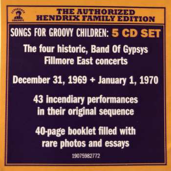 5CD Jimi Hendrix: Songs For Groovy Children (The Fillmore East Concerts)