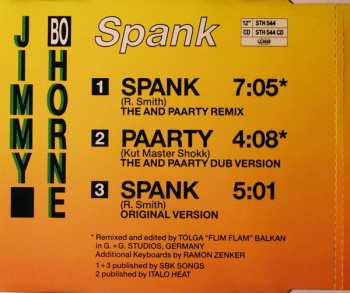 CD Jimmy "Bo" Horne: Spank (And Paarty Remix) 
