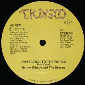 Album Jimmy Briscoe And The Beavers: Invitation To The World
