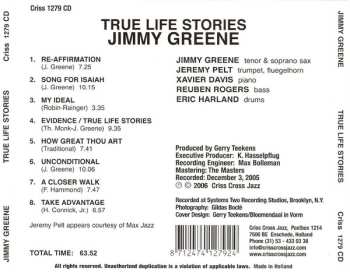 CD Jimmy Greene: True Life Stories