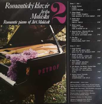 LP Jiří Malásek: Romantický Klavír Jiřího Maláska | 2 (Romantic Piano Of Jiří Malásek | 2)