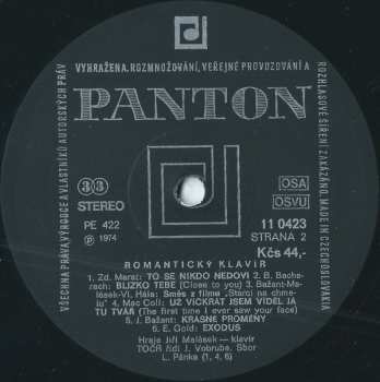 LP Jiří Malásek: Romantický Klavír Jiřího Maláska (Romantic Piano Of Jiří Malásek)