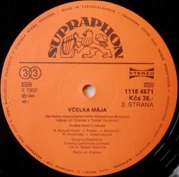 LP Tomáš Vondrovic: Včelka Mája 1 + 2 + 3 (3xLP)