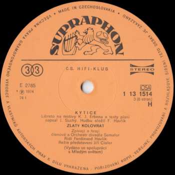 3LP/Caja Jiří Suchý: Kytice (3xLP + BOX + BOOKLET)