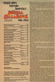LP Jiřina Salačová: ...Když Nám Bývalo Šestnáct... (1941—1954)
