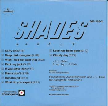 5CD/Caja J.J. Cale: 5 Original Albums