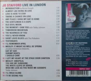 CD Jo Stafford: Live In London, 1959