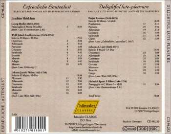 CD Joachim Held: Erfreuliche Lautenlust = Delightful Lute-Pleasure (Barocke Lautenmusik Aus Habsburgischen Landen = Baroque Lute Music From The Lands Of The Hapsburgs)