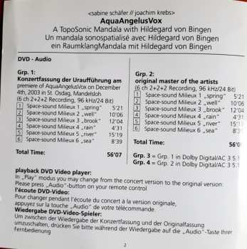 CD/DVD Joachim Krebs: Aqua Angelus Vox (Ein Klangmandala Zu Hildegard Von Bingen)