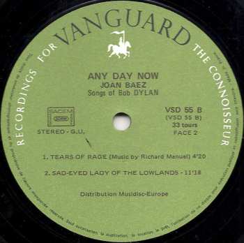 2LP Joan Baez: Any Day Now