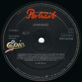 LP Joan Baez: Europa Tournee