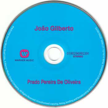 CD João Gilberto: Prado Pereira De Oliveira (Ao Vivo)