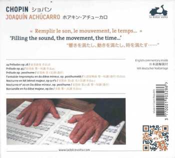 CD Joaquín Achúcarro: Chopin - Preludes, Barcarolle, Impromptu