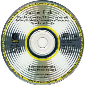 CD Joaquín Rodrigo: Five Orchestral Pieces