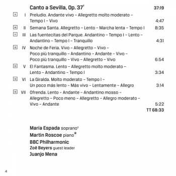 CD BBC Philharmonic: Canto A Sevilla