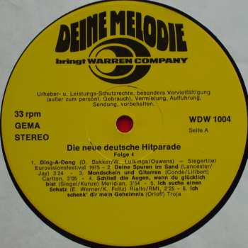 LP Joe Campmann: Die Neue Deutsche Hitparade Folge 4