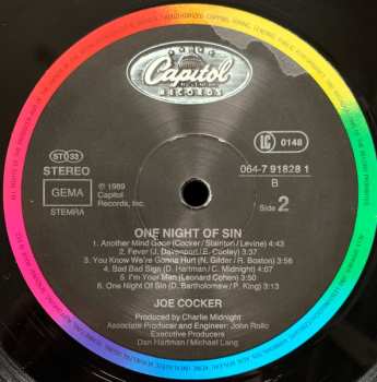 LP Joe Cocker: One Night Of Sin