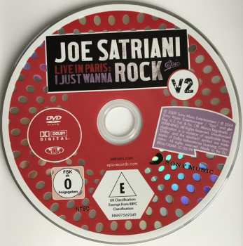 DVD Joe Satriani: Live In Paris: I Just Wanna Rock