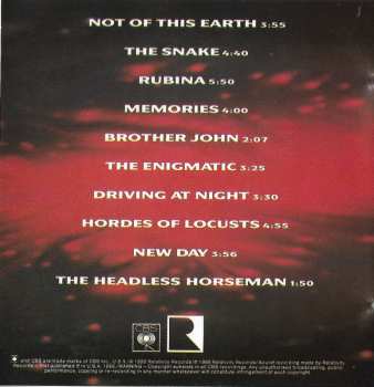 CD Joe Satriani: Not Of This Earth