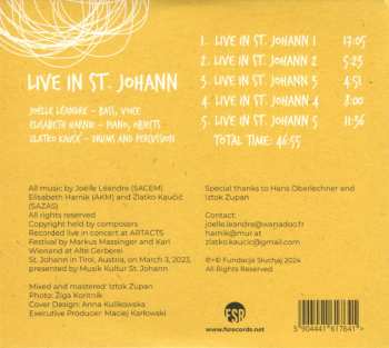 CD Joëlle Léandre: Live In St. Johann