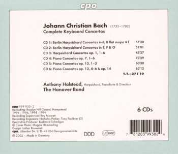 6CD/Caja Johann Christian Bach: Complete Keyboard Concertos