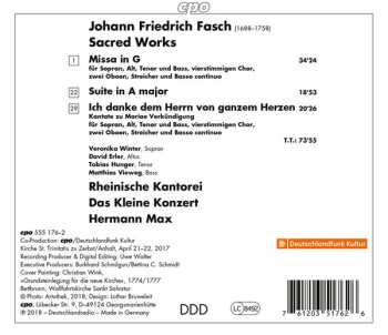 CD Johann Friedrich Fasch: Sacred Works