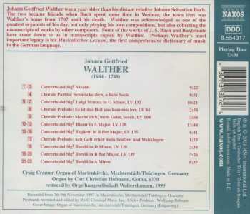 CD Johann Gottfried Walther: Organ Works Volume 2