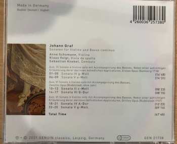CD Johann Graf: Johann Graf Sonaten Für Violine Und Basso Continuo
