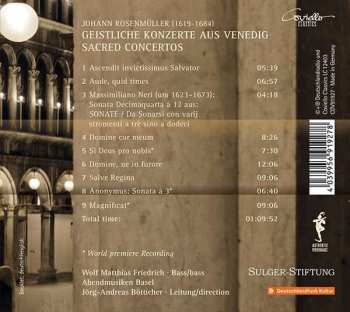CD Johann Rosenmüller: Sacred Concertos
