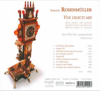 CD Johann Rosenmüller: Vox Dilecti Mei