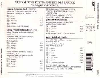 CD Johann Sebastian Bach: Baroque Favourites (Musikalische Kostbarkeiten Des Barock)