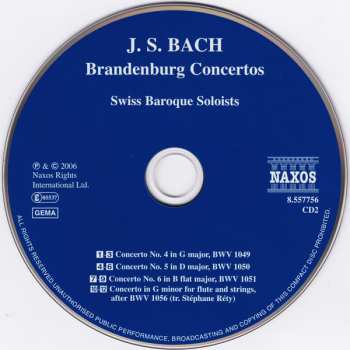 2CD Johann Sebastian Bach: Brandenburg Concertos