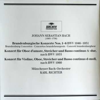 2CD Johann Sebastian Bach: Brandenburg Concertos / Concertos BWV 1055 & 1060