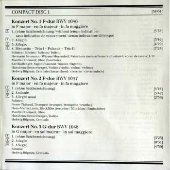 2CD Johann Sebastian Bach: Brandenburg Concertos / Concertos BWV 1055 & 1060