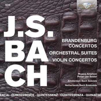 5CD/Caja Johann Sebastian Bach: Brandenburg Concertos, Orchestral Suites, Violin Concertos