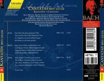CD Johann Sebastian Bach: Cantatas BWV 112-114