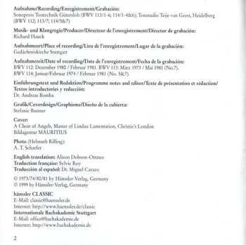 CD Johann Sebastian Bach: Cantatas BWV 112-114