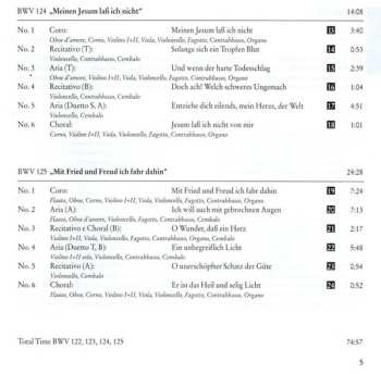CD Johann Sebastian Bach: Cantatas BWV 122-125