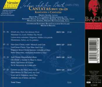 CD Johann Sebastian Bach: Cantatas BWV 126-129
