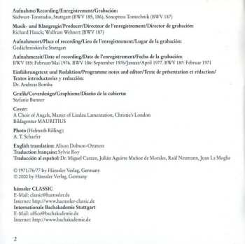 CD Johann Sebastian Bach: Cantatas BWV 185-187