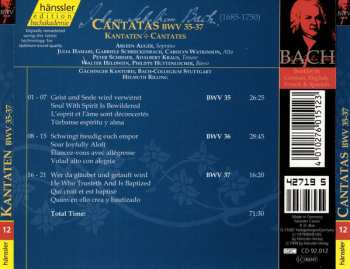 CD Johann Sebastian Bach: Cantatas BWV 35-37