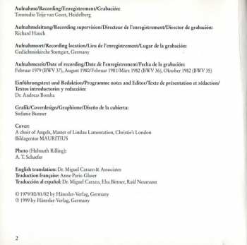 CD Johann Sebastian Bach: Cantatas BWV 35-37