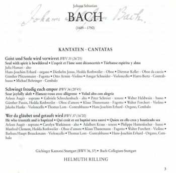 CD Johann Sebastian Bach: Cantatas BWV 35-37