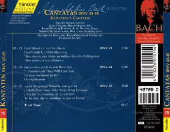 CD Johann Sebastian Bach: Cantatas BWV 43-45