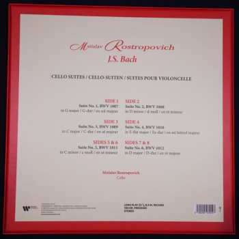 4LP/Caja Johann Sebastian Bach: J.S. Bach Cello Suites DLX