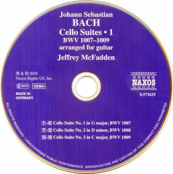 CD Johann Sebastian Bach: Cello Suites, Arr. For Guitar • 1