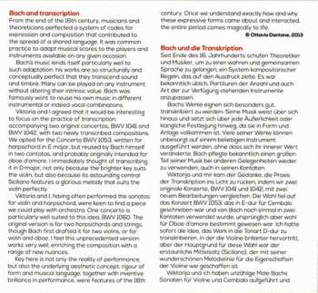 CD Johann Sebastian Bach: Concertos