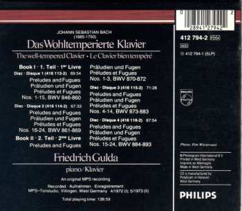 4CD Johann Sebastian Bach: Das Wohltemperierte Klavier, Vol. 1 & 2